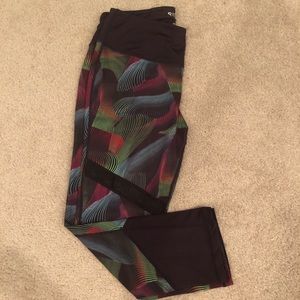 Colorful mesh workout leggings